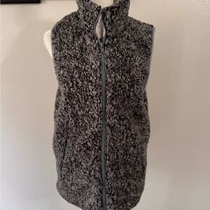 Cozy Gray Sherpa Vest